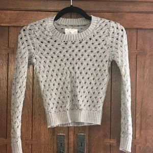 Girls gray sparkling sweater